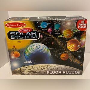 Melissa & Doug Floor Puzzle Solar System 48 jumbo pieces 2x3 feet